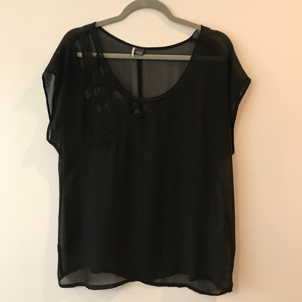 Sparkle and Fade (UO brand) Sheer Top
